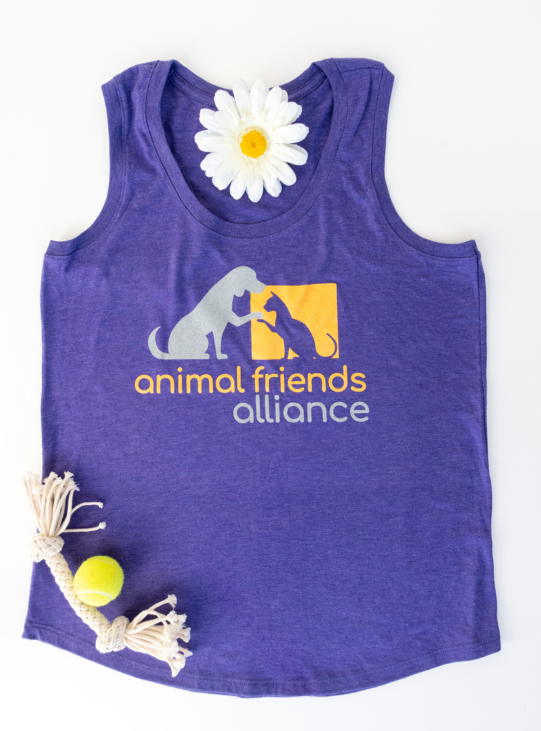 Women S Logo Wear Short Sleeveless Tank Animal Friends Alliance