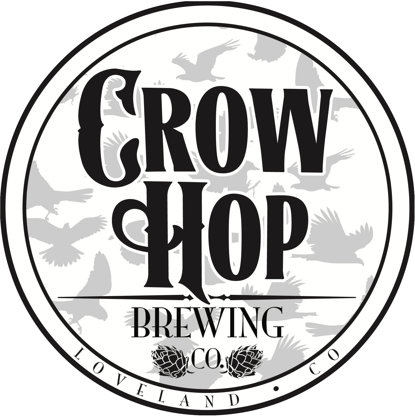 Crow Hop Logo Birds City Circle